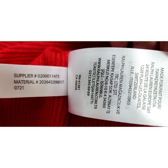Lauren Ralph Lauren Red Turtleneck Sweater| Size 1x - Picture 11 of 11